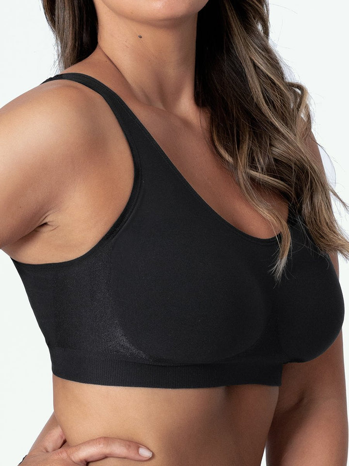 Wireless women's everyday seamless shapewear sports bra, Elena, offering comfortable support for active lifestyles.