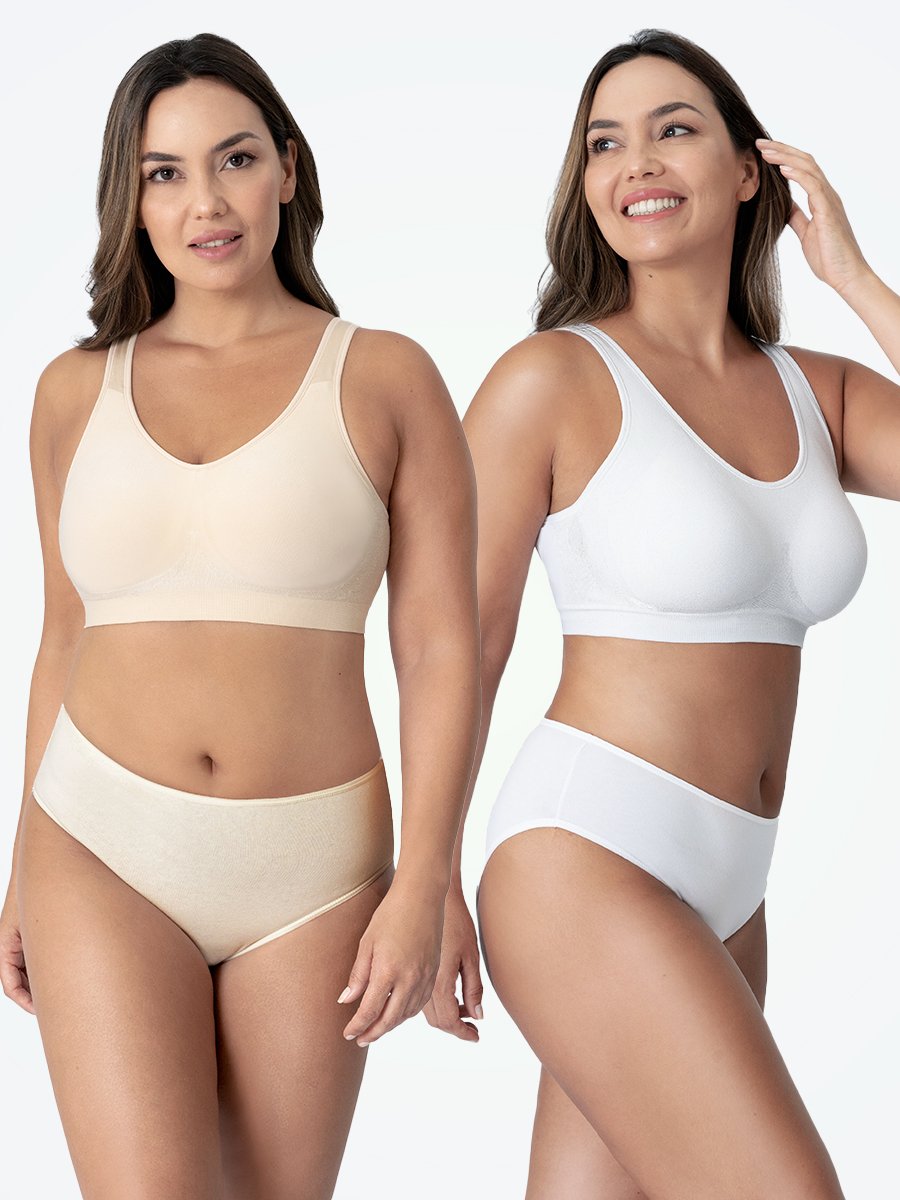 Seamless women's athletic shapewear bra, Elena, ensures ultimate comfort and support during any activity.