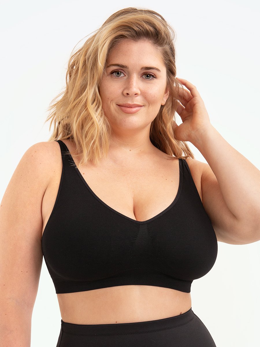 Women's comfortable seamless shapewear sports bra, Elena, perfect for athletic and daily activities.