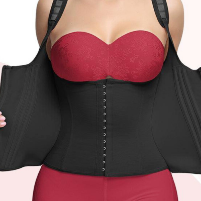 Comfortable, seamless women's body shaper, perfect as an undergarment for everyday outfits.