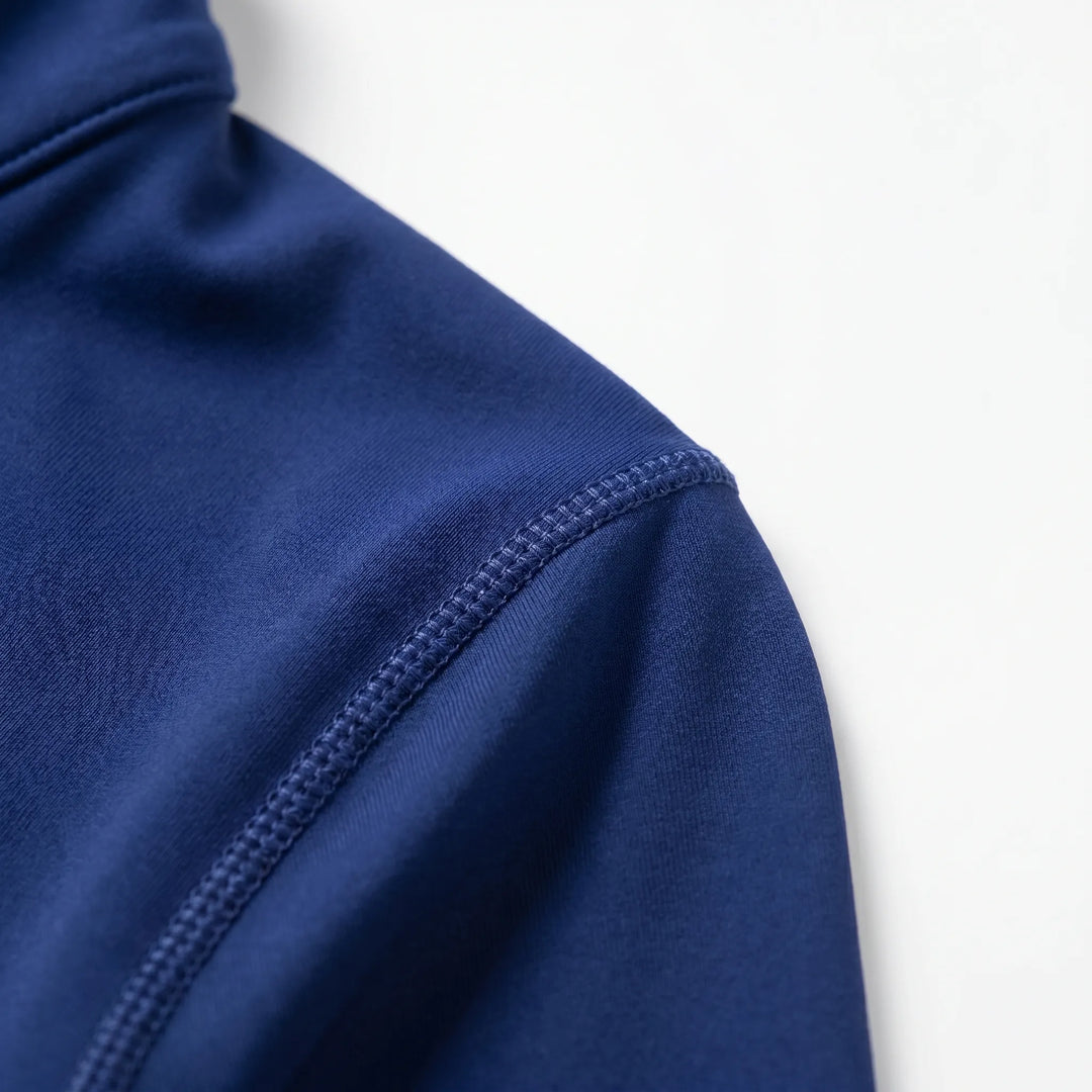Seamless stretch fit women's gym jacket, perfect for yoga & activewear comfort.