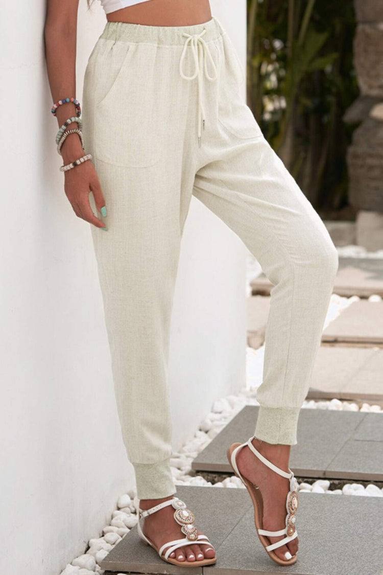 Women's Sedona casual joggers paired with a simple top, perfect comfortable outfit for everyday wear.