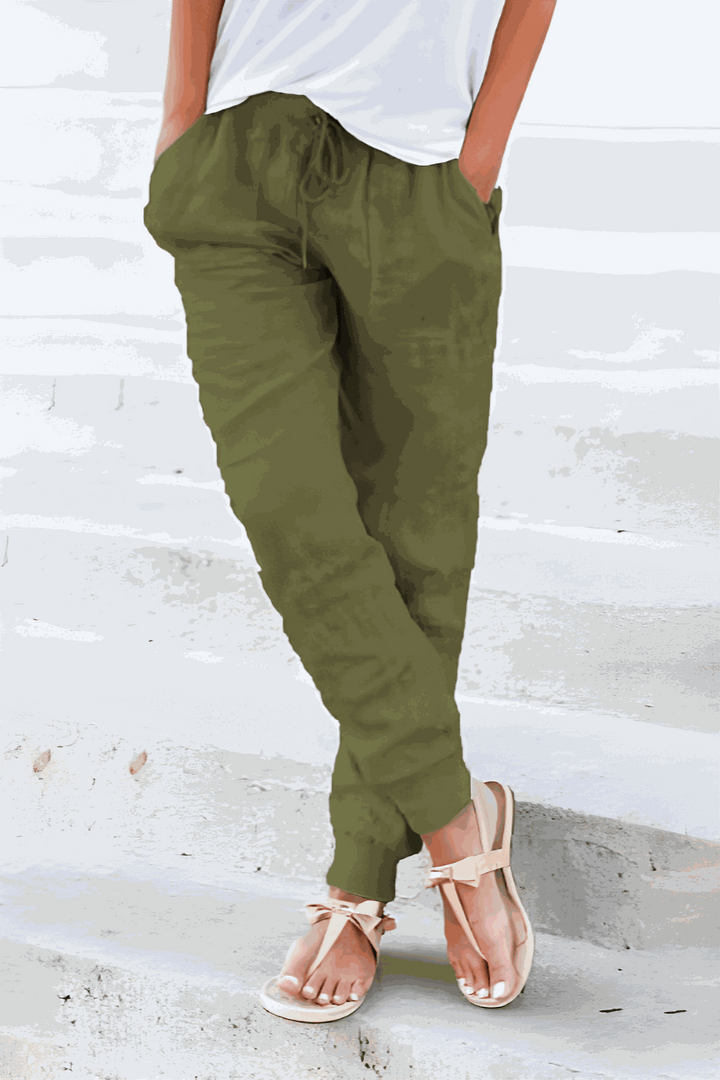 Back view of comfortable women's Sedona joggers with relaxed fit, perfect for casual outings or relaxation.