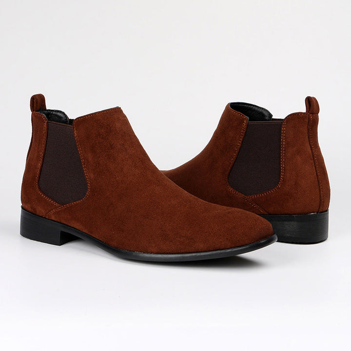 Stylish women's Chelsea ankle boots, slip-on design with a sturdy block heel for everyday comfort.