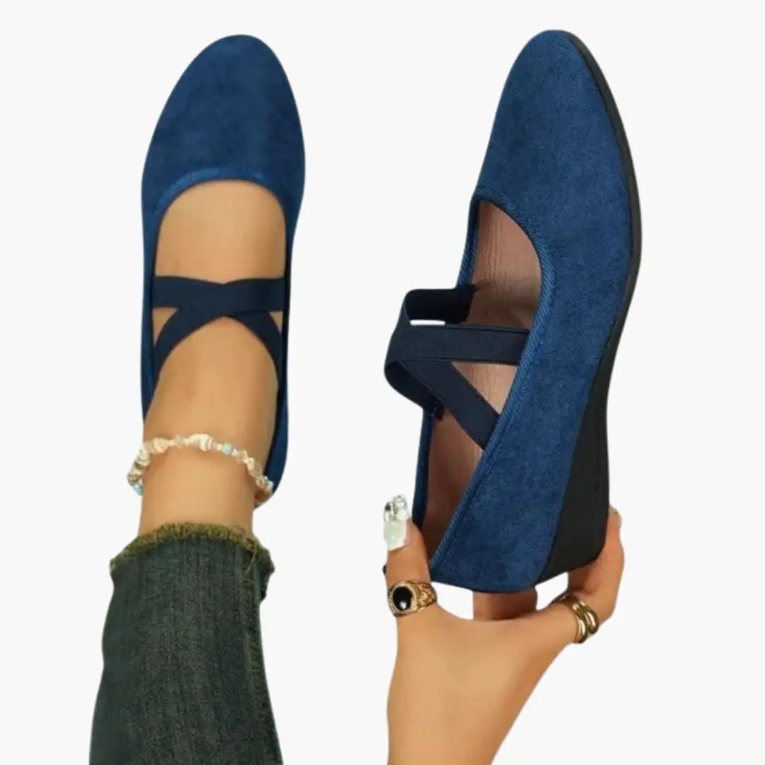 Easy-wear women's slip-on orthopedic walking shoes. Cushioned support provides comfort & foot pain relief for daily wear.