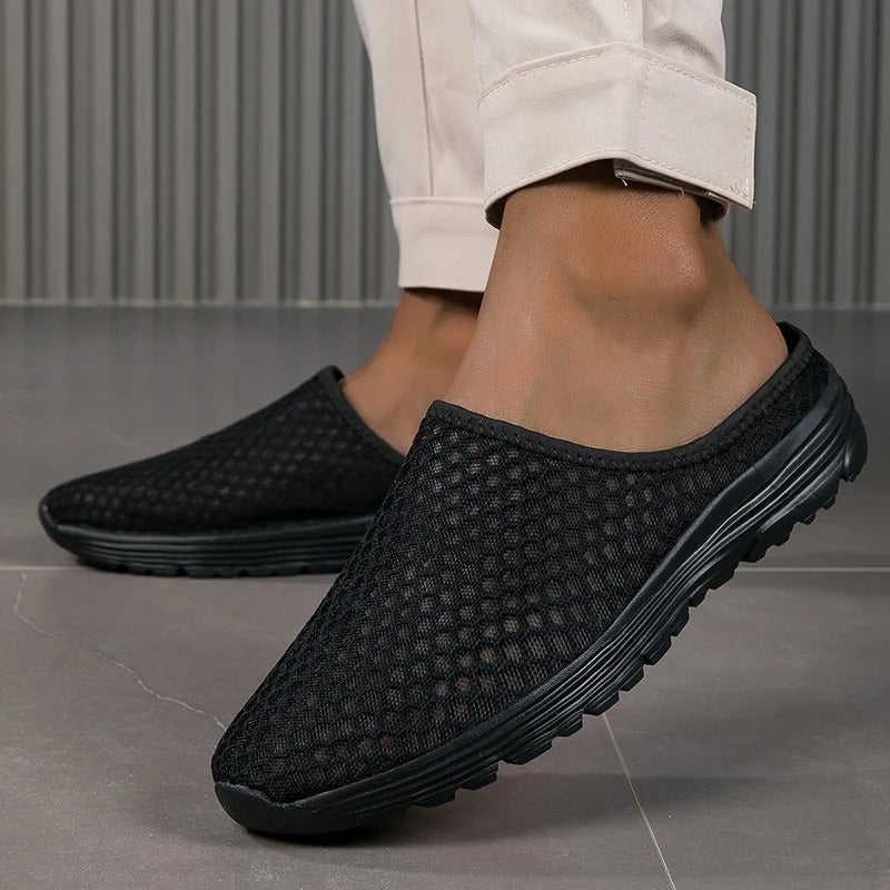 Women's walking shoes: slip-on orthopedic sneakers providing essential arch support and cushioning.