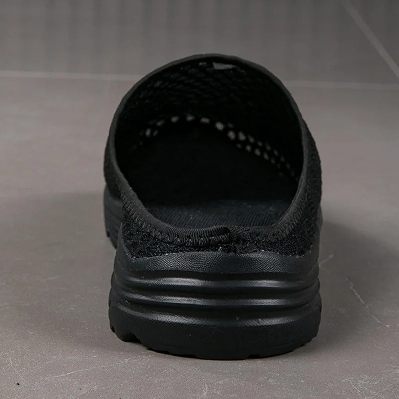 Orthopedic women's slip-on sneakers with arch support, great for comfortable walking and foot support.