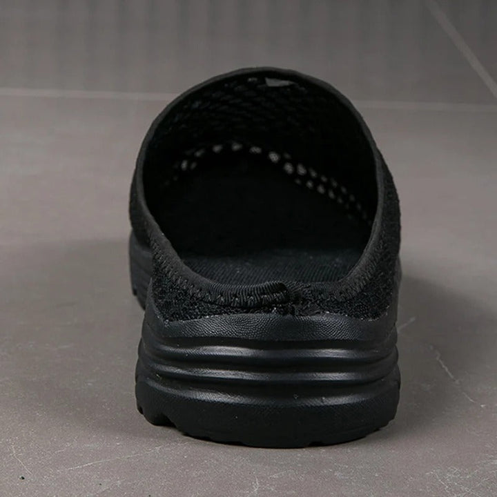 Orthopedic women's slip-on sneakers with arch support, great for comfortable walking and foot support.