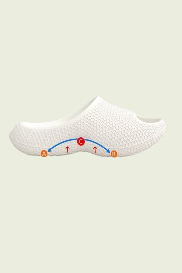 Women's arch support slip-on slippers, featuring cushioned comfort for relaxing at home.