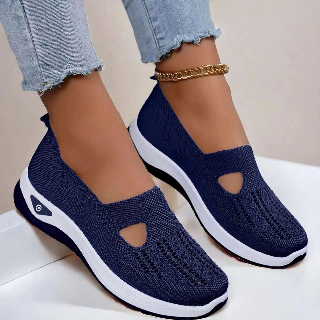 Stylish women's slip-on summer sneakers, offering excellent arch support and comfort.