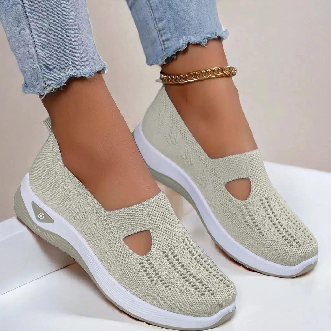 Women's summer slip-on sneakers for all-day comfort, featuring ergonomic arch support.