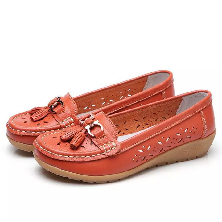 Women's soft breathable moccasin sandals, excellent for comfort & summer style.