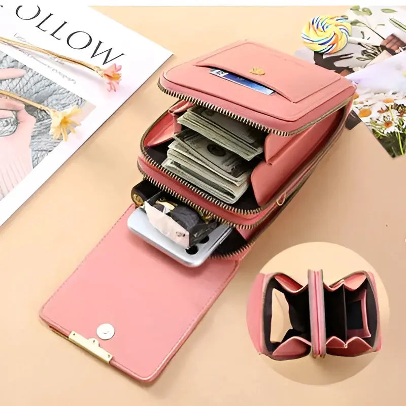 Versatile soft leather anti-theft shoulder bag for women. A secure, fashionable everyday travel handbag.