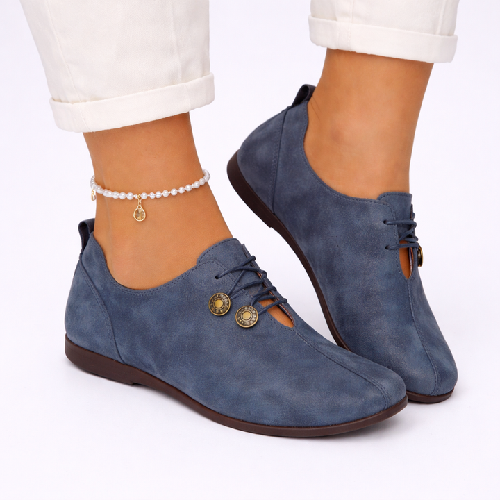 Women's soft orthopedic comfort loafers, perfect for everyday wear. Cushioned slip-on casual footwear.