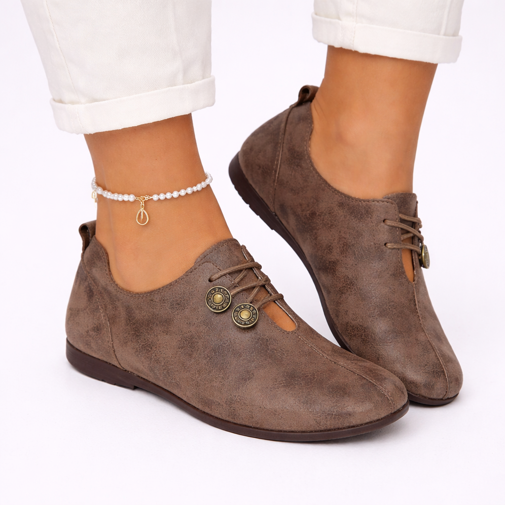 Stylish women's slip-on loafers with orthopedic support & soft cushioning for all-day comfort.