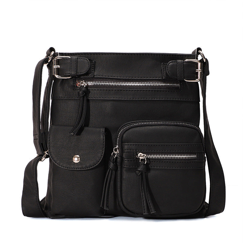 Women's stylish anti-theft crossbody bag, perfect for secure travel & daily use.