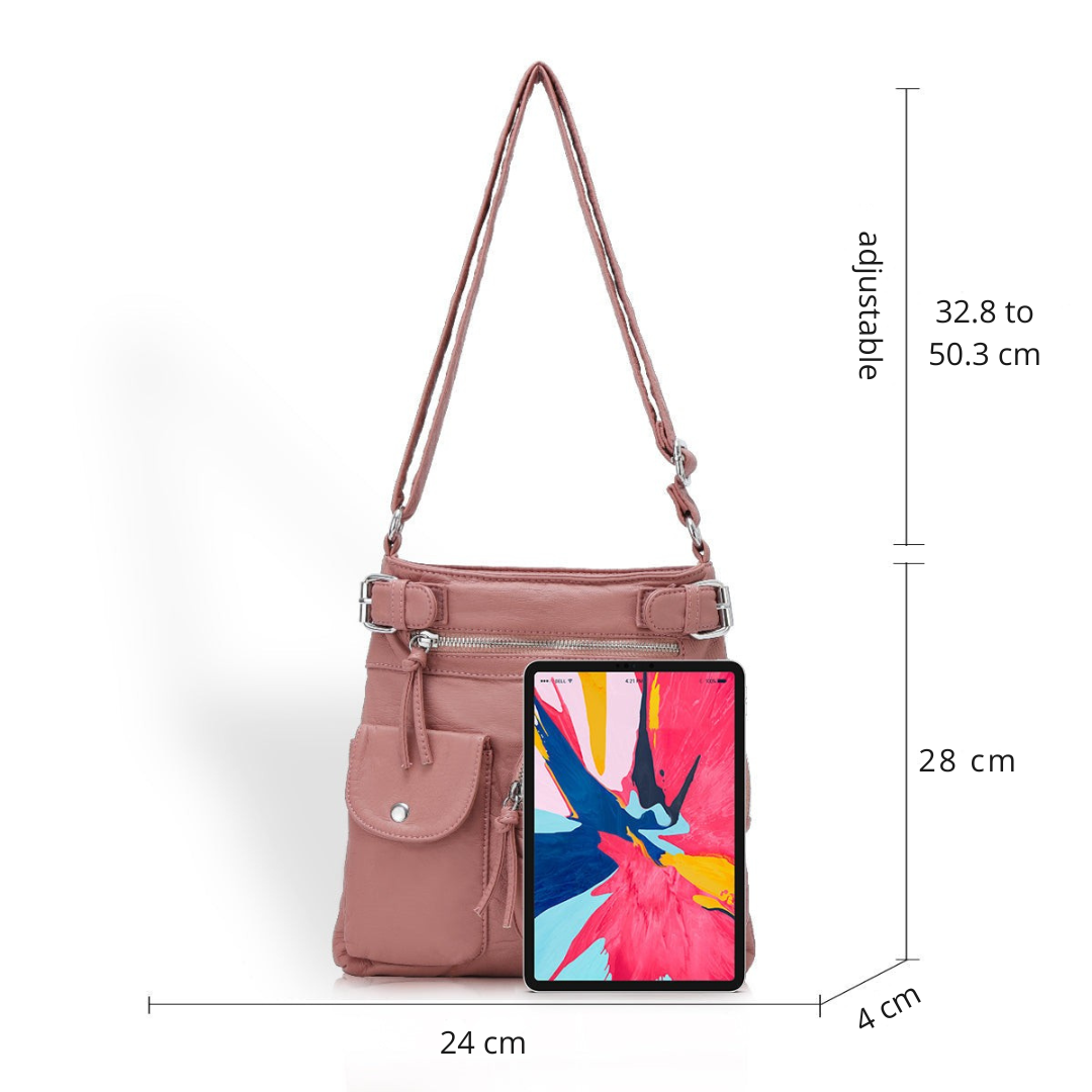 Elegant anti-theft women's travel bag, designed for security and comfort on the go.