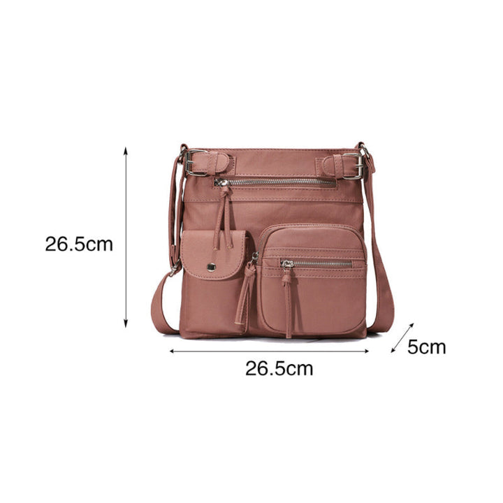 Versatile women's anti-theft messenger bag, perfect for urban exploration and safe travel.
