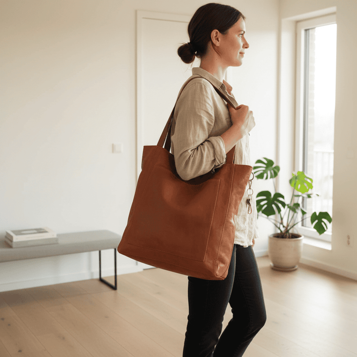 Versatile black women's shoulder bag, a chic accessory for everyday elegance and organized travel.