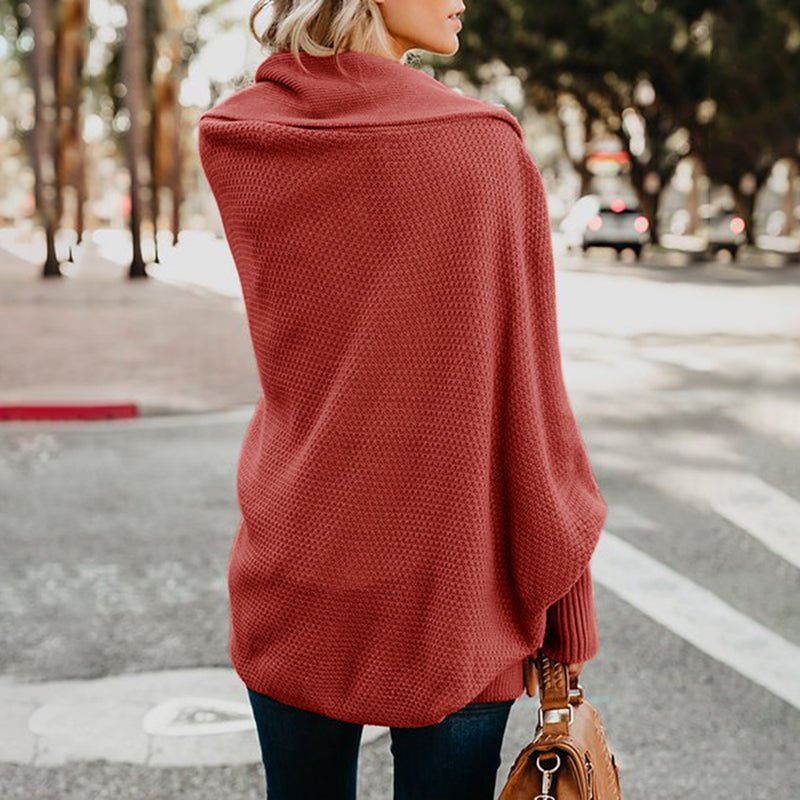 Women's cozy oversized long sleeve cardigan, ideal for adding warmth and chic style.
