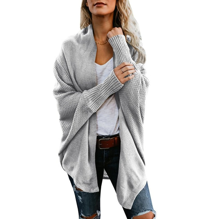 Women's soft knit oversized cardigan, providing ultimate comfort and chic style.