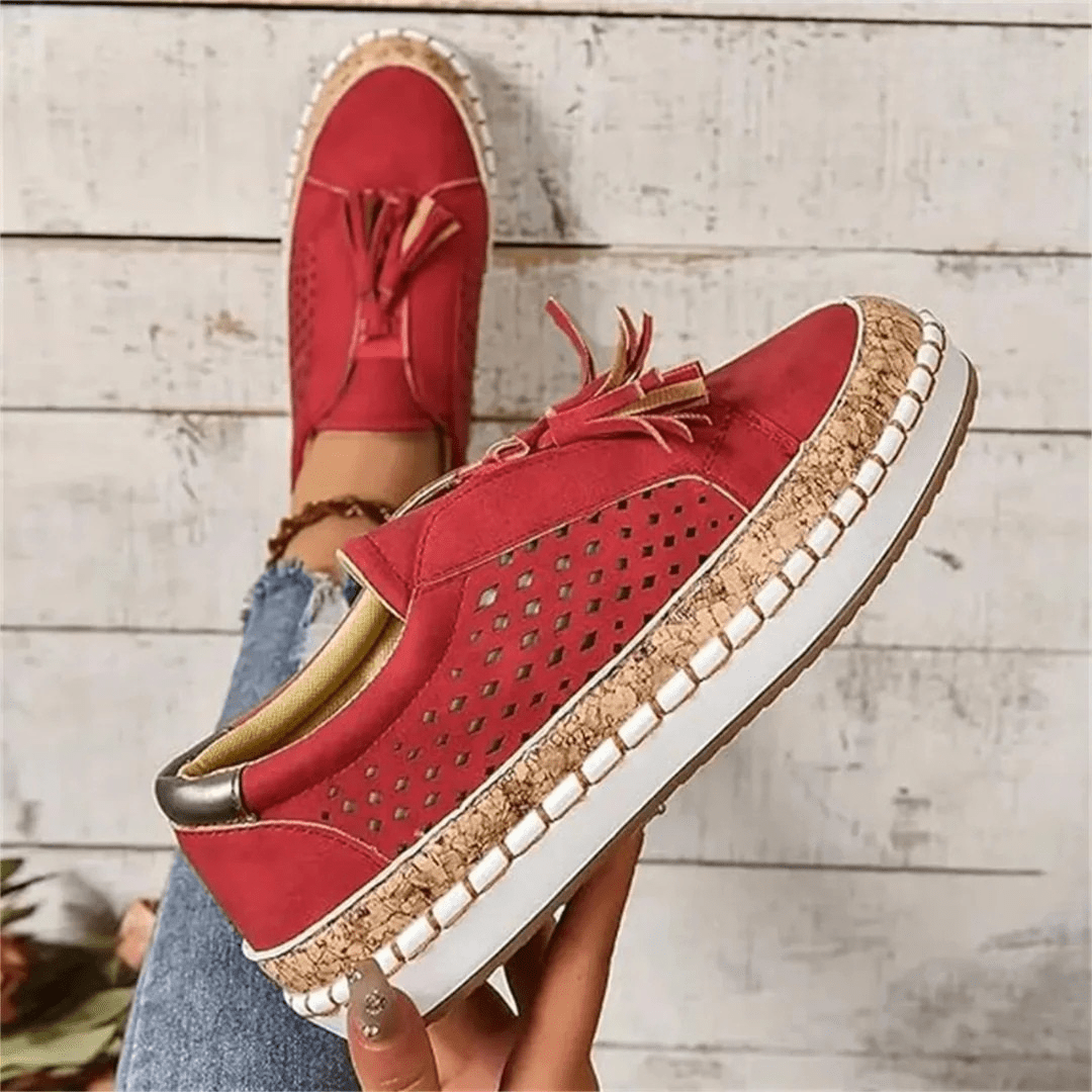 Versatile women's slip-on sneakers, breathable and comfy for summer, perfect for any casual outfit.