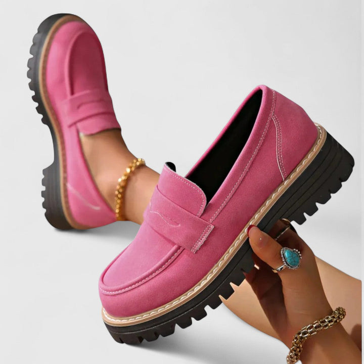 Women's supportive orthopedic loafers with arch support, perfect for all-day comfort and healthy walking.