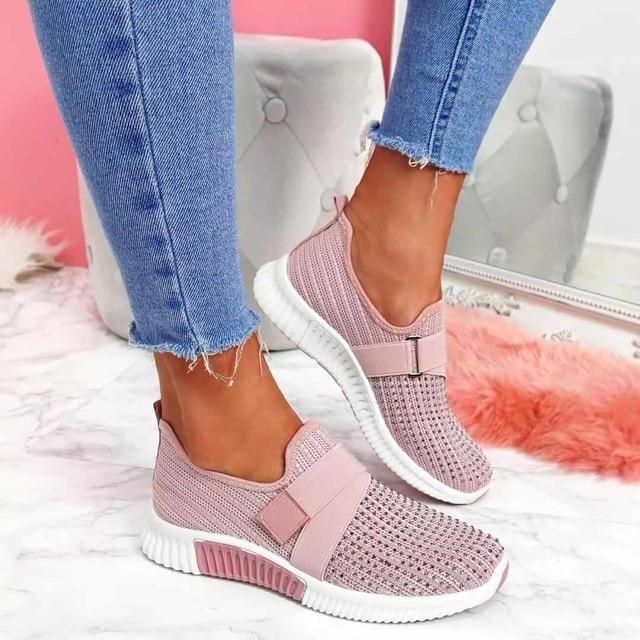 Women's slip-on footwear with adjustable fit for personalized comfort and optimal support.