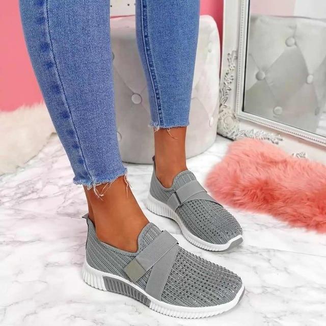 Stylish women's slip-on casual sneakers, designed for all-day comfort and modern fashion.