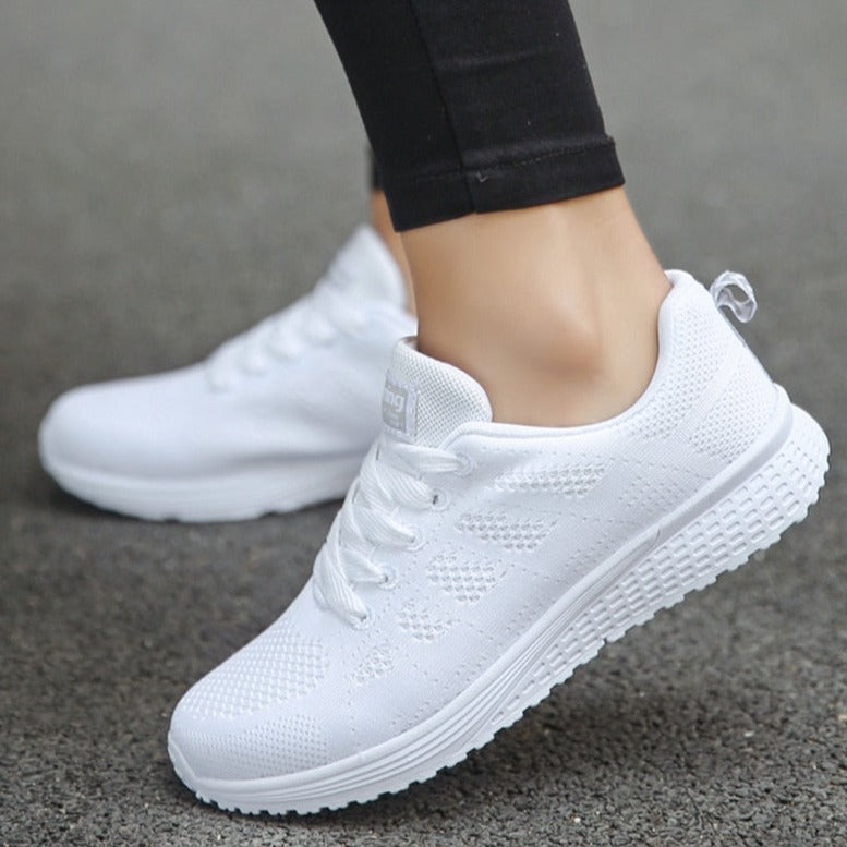 Comfortable women's walking shoes featuring slip-resistant sole, perfect for active lifestyle.