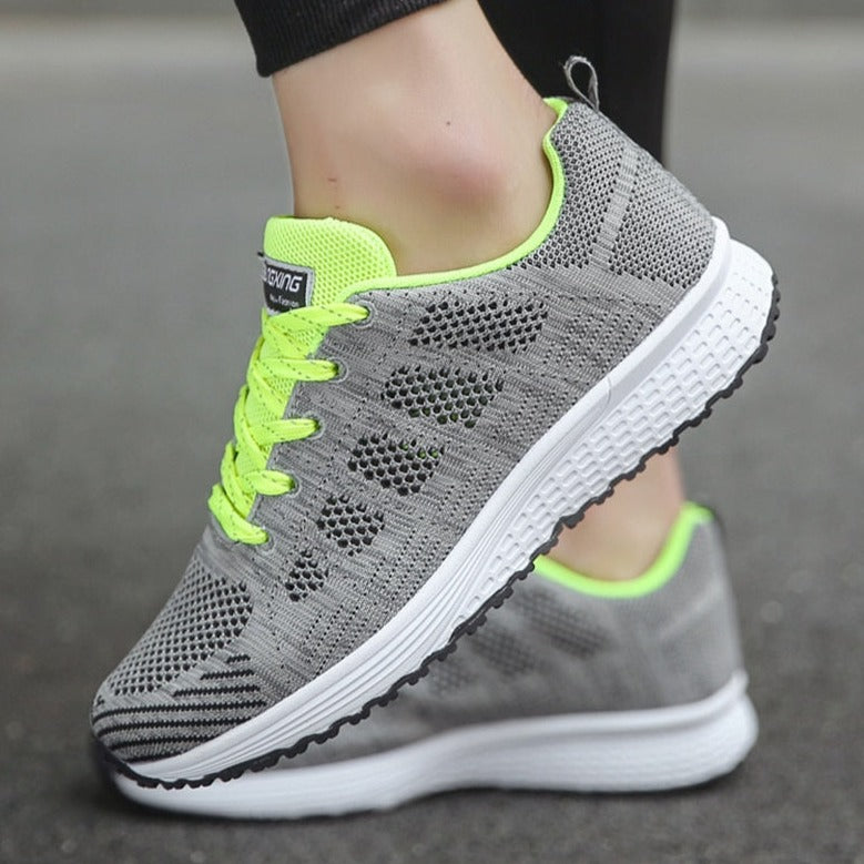 Slip-resistant women's walking shoes, perfect for secure daily wear & an active lifestyle.