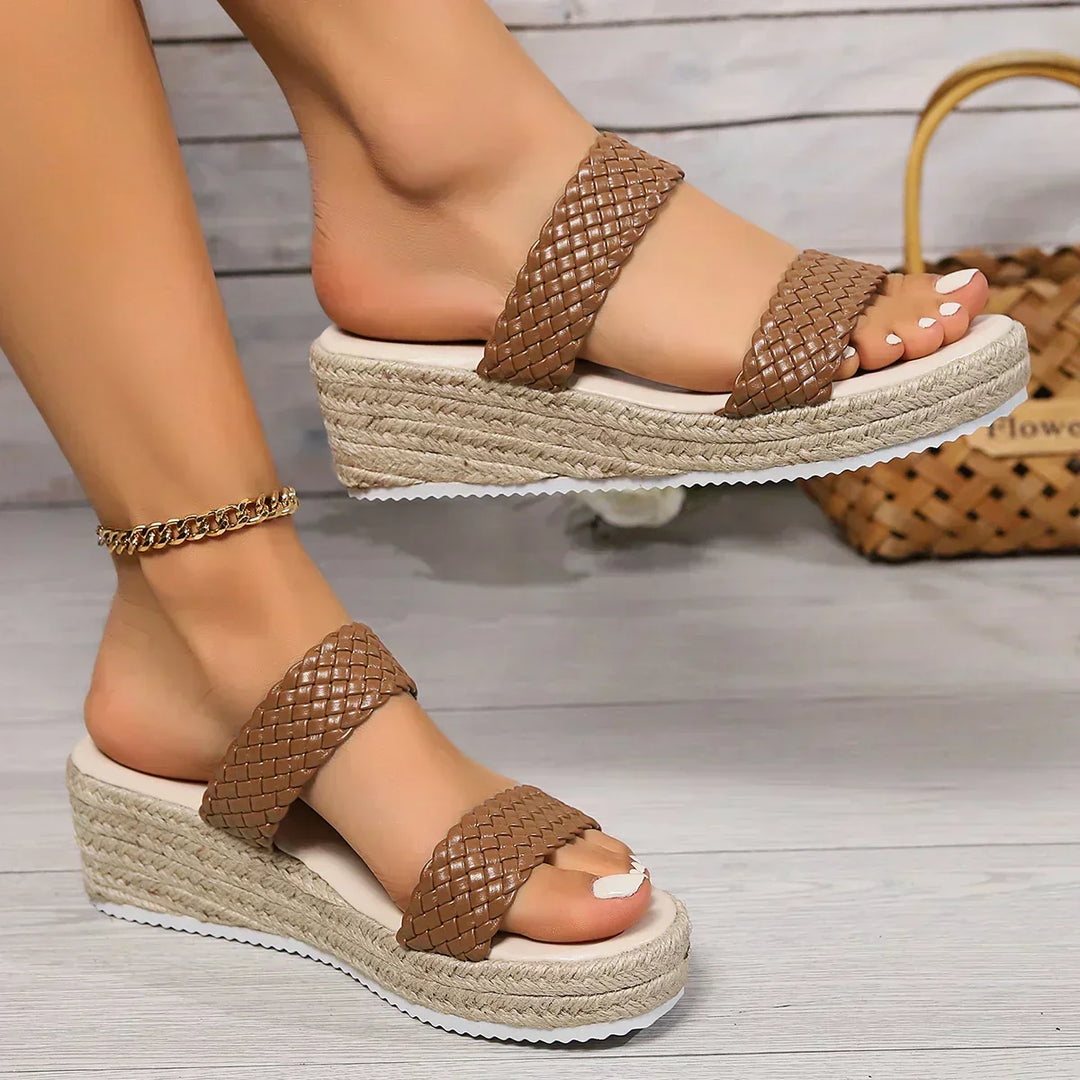 Theodora women's cushioned wedge sandals, designed for all-day comfort and style.