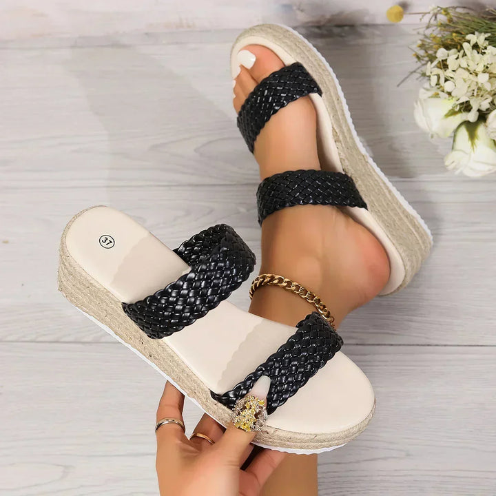 Casual women's Theodora wedge sandals with cushioning for comfortable everyday style.