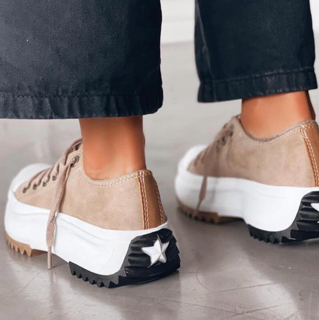 Stylish women's platform sneakers for an elevated look, offering comfortable footwear and a modern design.
