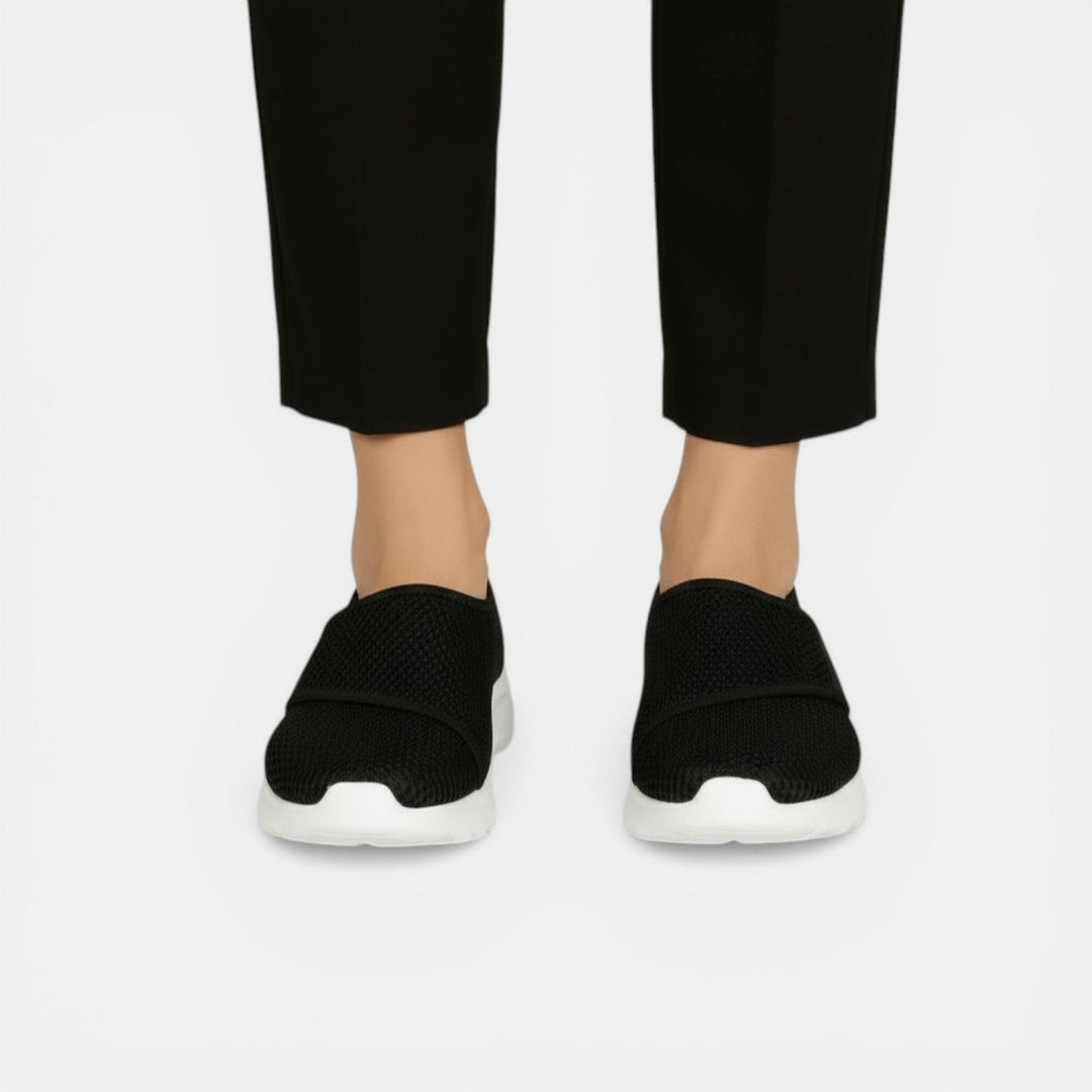 Easy slip-on women's lightweight orthopedic sneakers, featuring arch support for pain relief & walking.