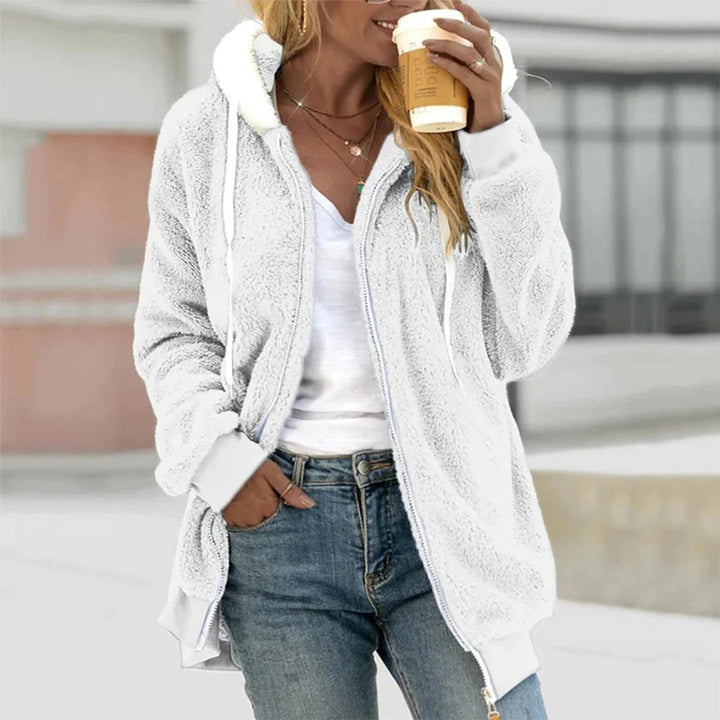 New women's zip-up hoodie, ultra-soft for cozy comfort and versatile everyday wear.