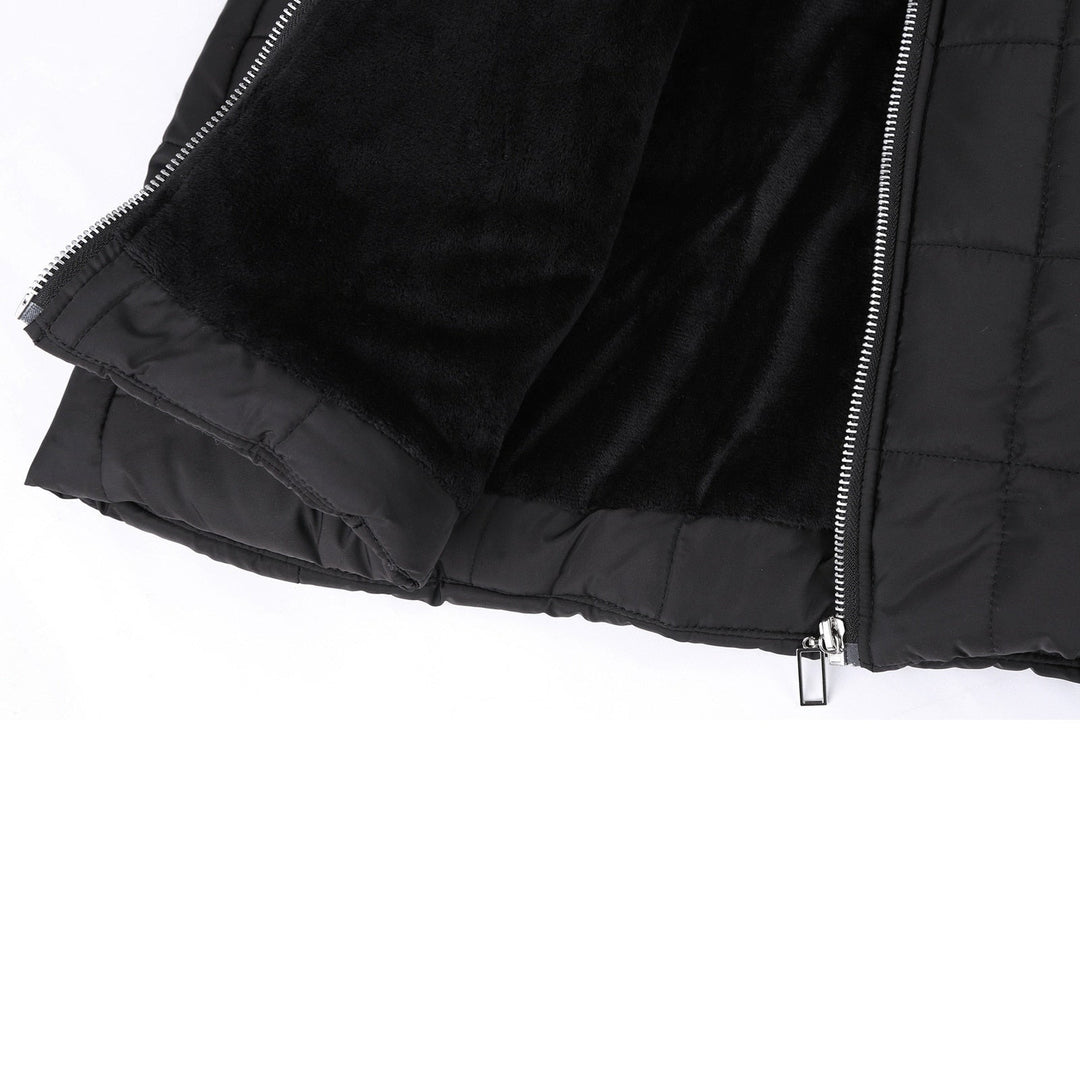 Women's ultra-warm fleece-lined winter coat, perfect for cold weather. Stylish & cozy outerwear.