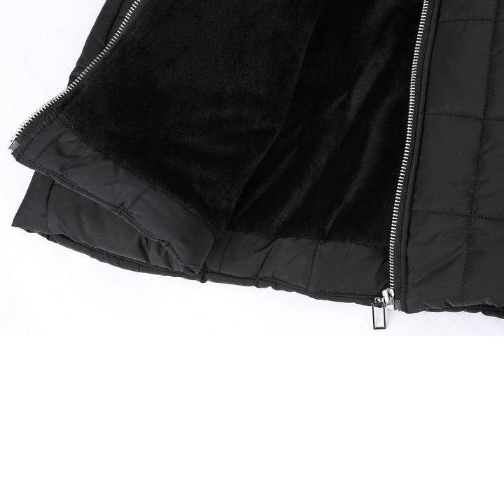Women's ultra-warm fleece-lined winter coat, perfect for cold weather. Stylish & cozy outerwear.