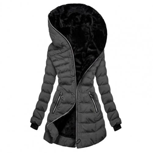 Cozy women's ultra-warm winter jacket with fleece lining, essential stylish outerwear for cold seasons.
