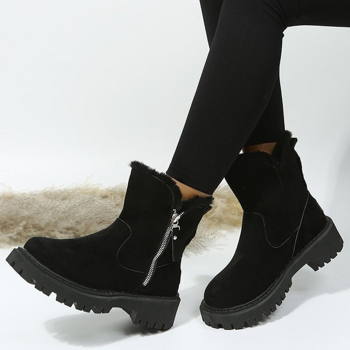 Women's ultra warm winter snow boots, designed for cozy comfort in cold weather.