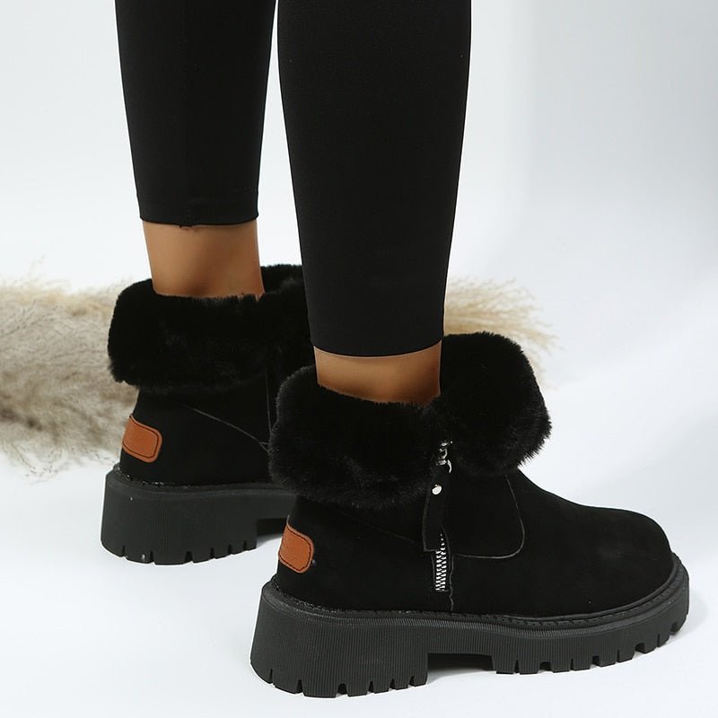 Cozy and comfortable women's warm winter boots, ideal for everyday wear in chilly conditions.