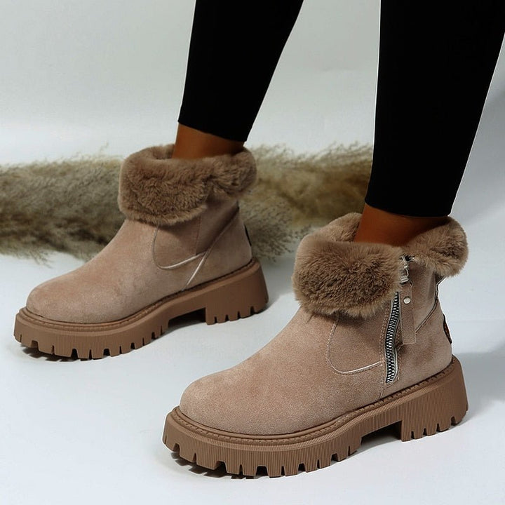 Comfortable women's ankle boots, ultra warm and ready for snowy, cold weather environments.