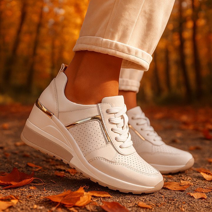 Women's Valden Rise sneakers featuring a stylish wedge sole, ultimate comfort & support for daily fashion.
