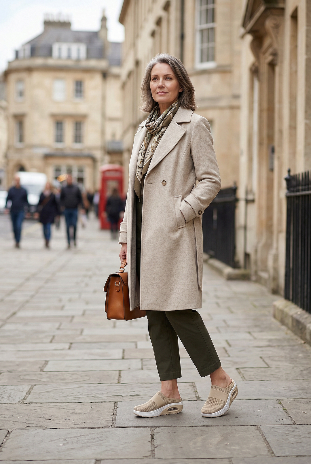 Comfortable women's casual slip-on mules, ventilated with air cushion for all-day wear.
