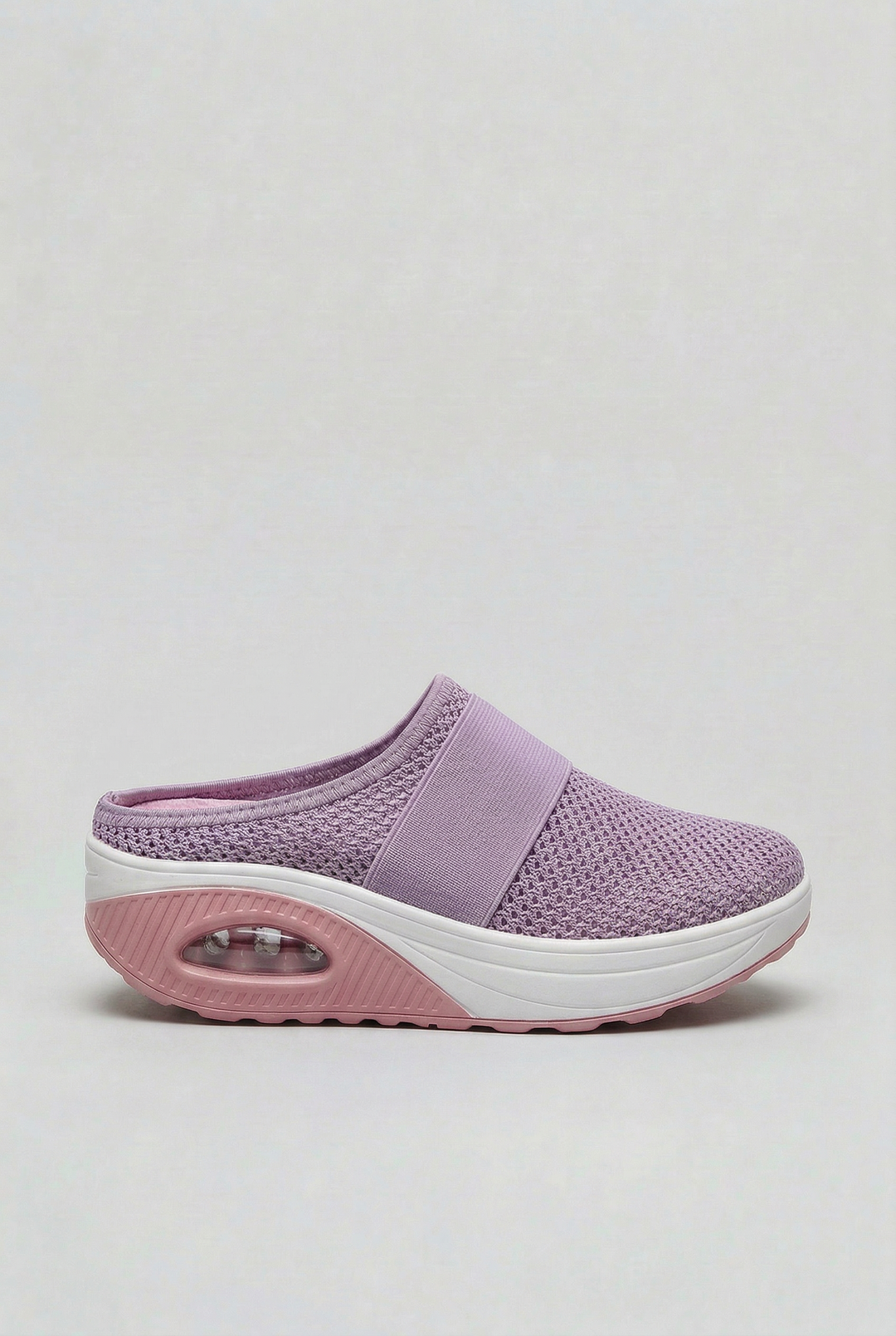 Lightweight summer slip-on mules for women, breathable with air cushion comfort, ideal for daily use.