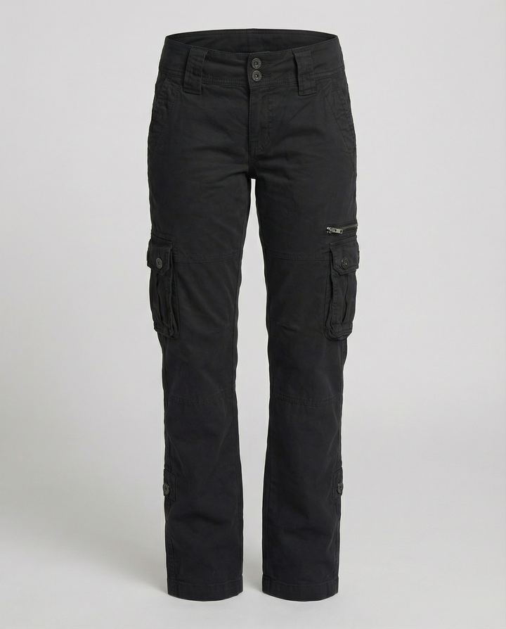 Durable women's cargo adventure pants, ideal for outdoor exploration, offering utility & comfort.