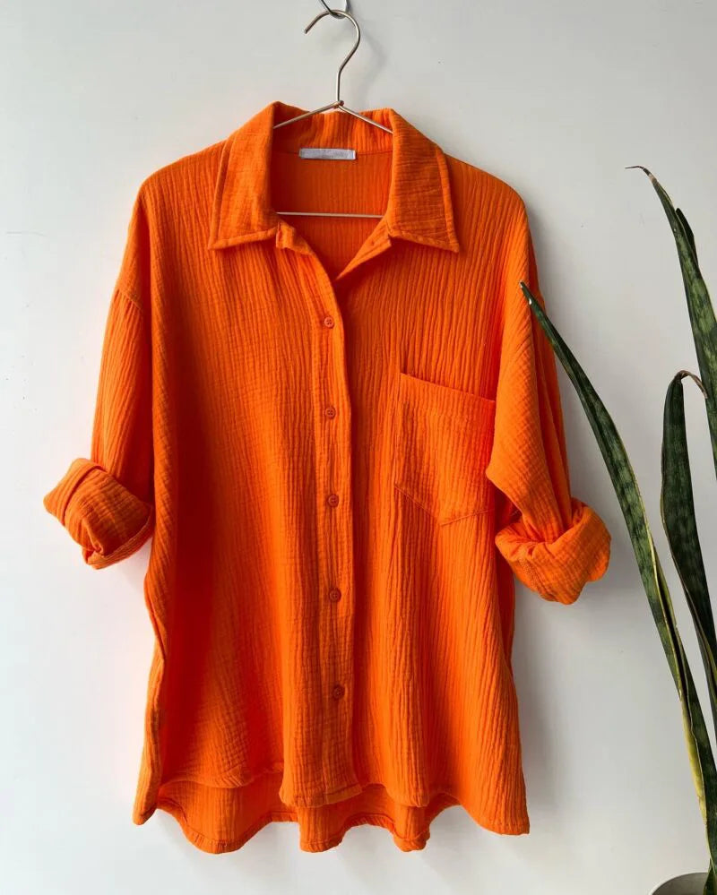Effortless blue flare suit for women, perfect casual summer outfit.