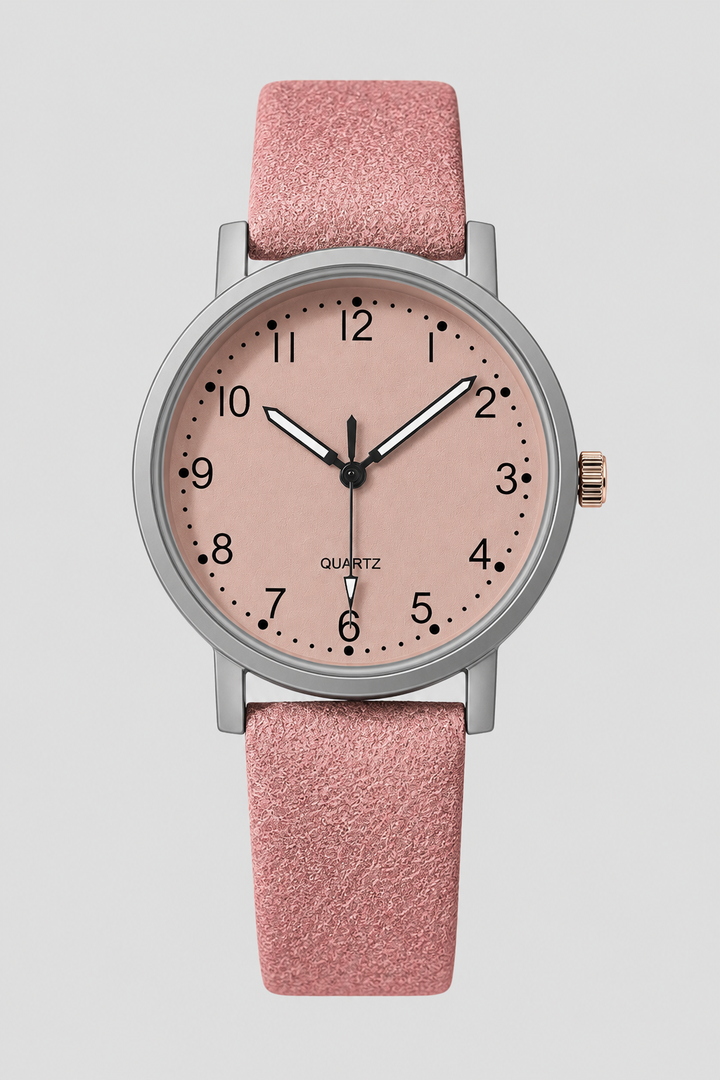 Elegant women's vintage style timepiece, a classic fashion accessory with a colorful pebbled strap.