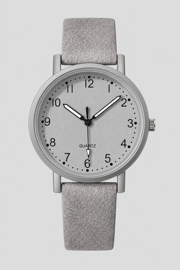 Classic design women's vintage watch with a sophisticated face & comfortable colorful pebbled strap.