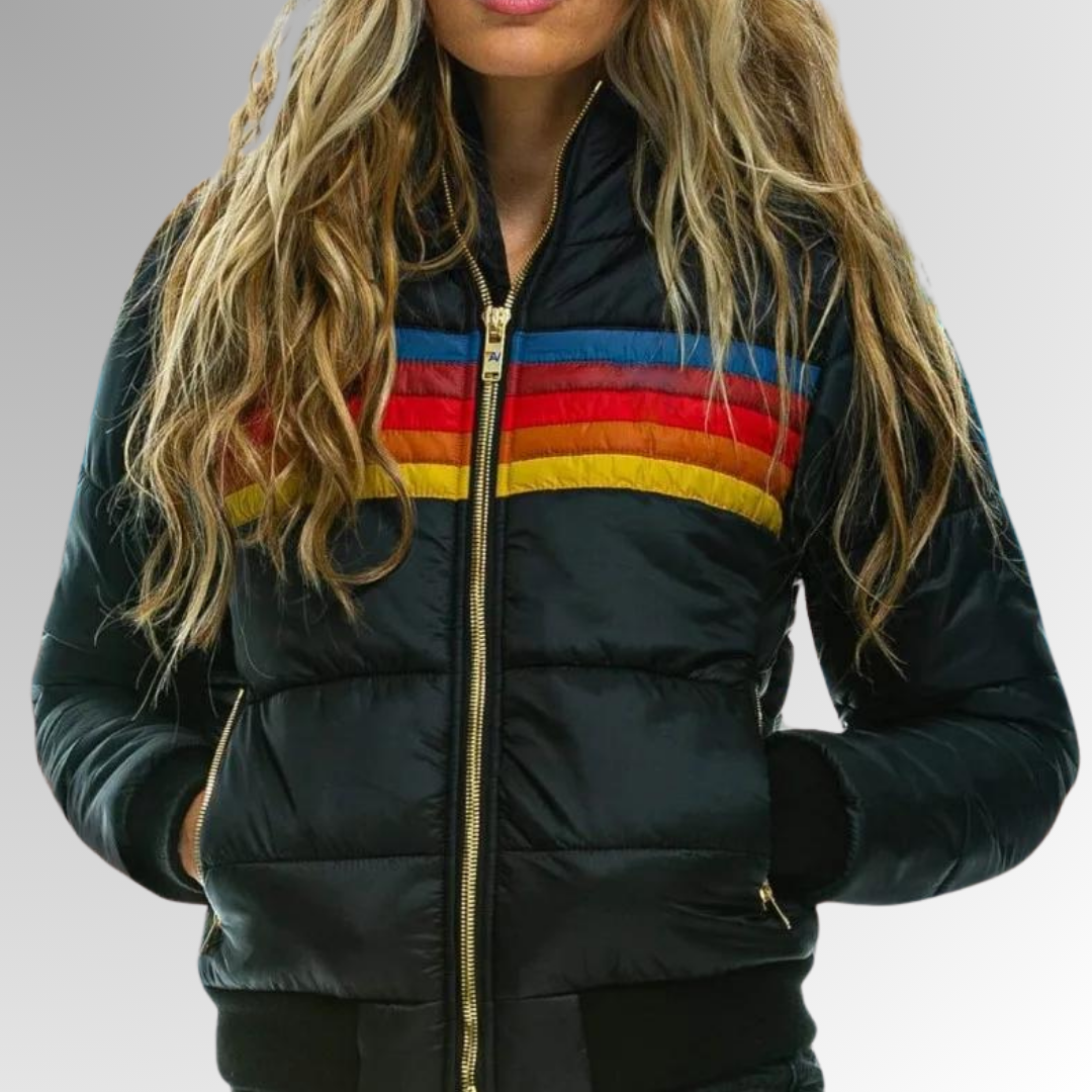 Casual women's zip-up jacket, vintage style, versatile outerwear for autumn and spring layering.